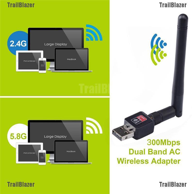 Usb Wifi 300mbps 2.4 / 5ghz Có Ăng Ten 802.11ac