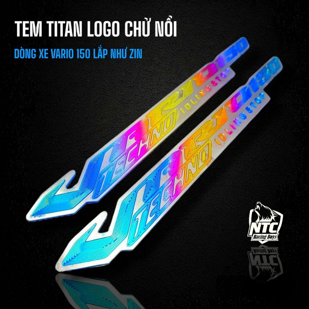 Tem Titan chữ nổi các dòng xe có sẵn keo dán 3M dùng để trang trí làm đẹp nổi bật xế yêu của bạn, TEM AB, TEM EXCITERTEM