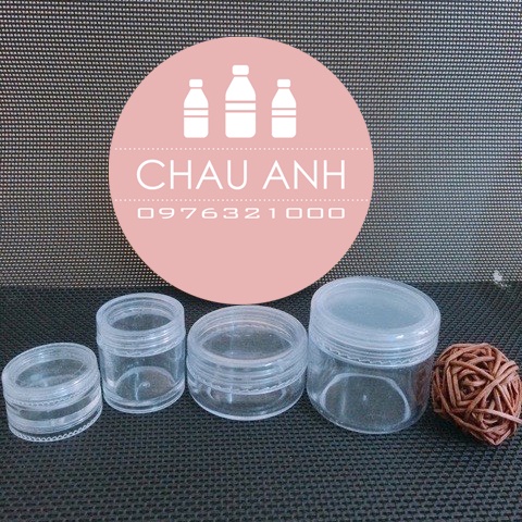 Hũ nhựa trong suốt 5ml,10ml,15ml,20ml,30ml