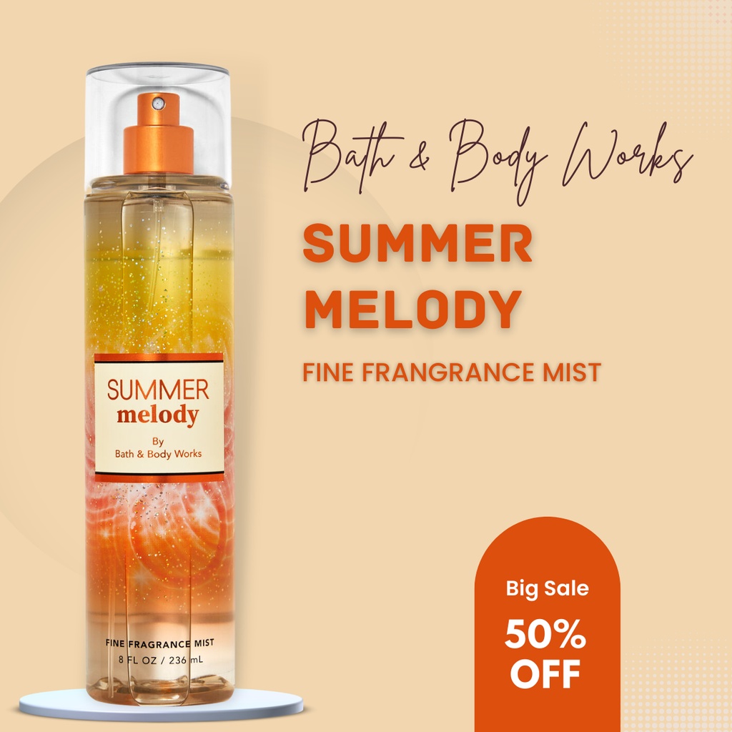 Xịt Thơm Bath Anh Body Works Summer Melody Thơm Ngát Chai 236ml