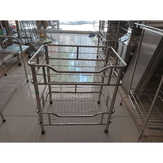 Kệ úp cốc chén inox 2 tầng