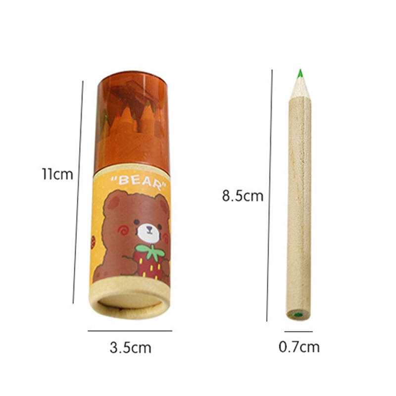 1 Gói 12 Cây Bút Chì Màu Với Đồ Gọt Bút Chì