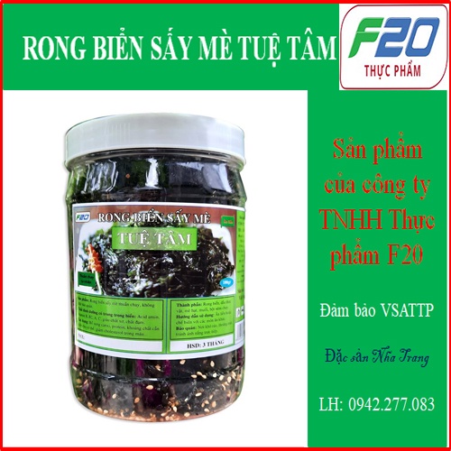 Rong Biển Sấy Mè Tuệ Tâm - Rong Biển Ăn Liền &amp; Rong Biển Trộn Cơm &amp; Rong Biển Rắc Cơm &amp; Rong Biển Cháy Tỏi Mè