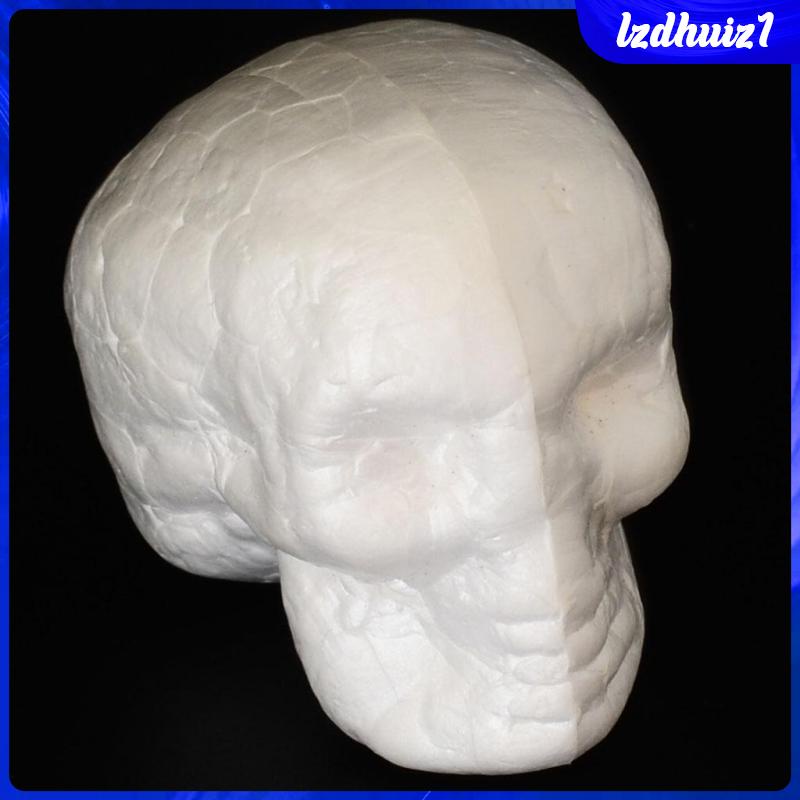 Bộ 10 Đầu Lâu Bằng Xốp Polystyrene Styrofoam Chuyên Dụng Cho Hóa Trang Halloween