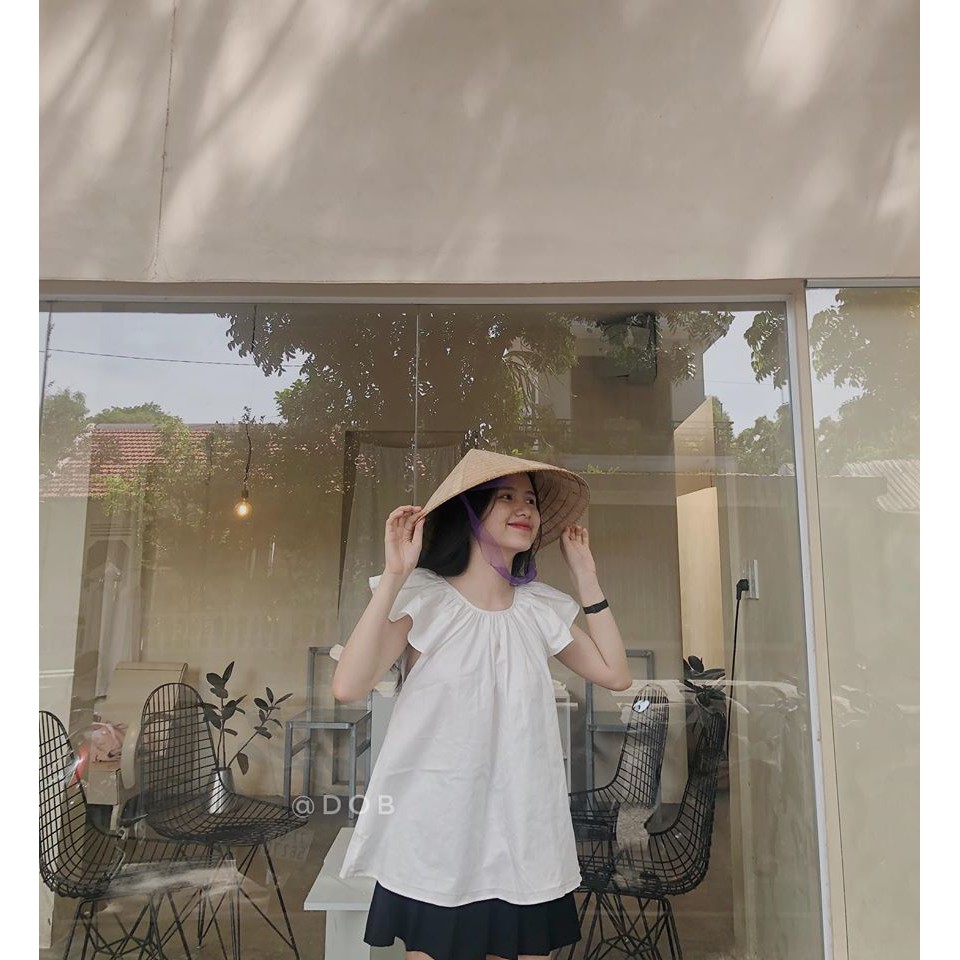 DOB - Áo dáng xoè nhún cổ A0620