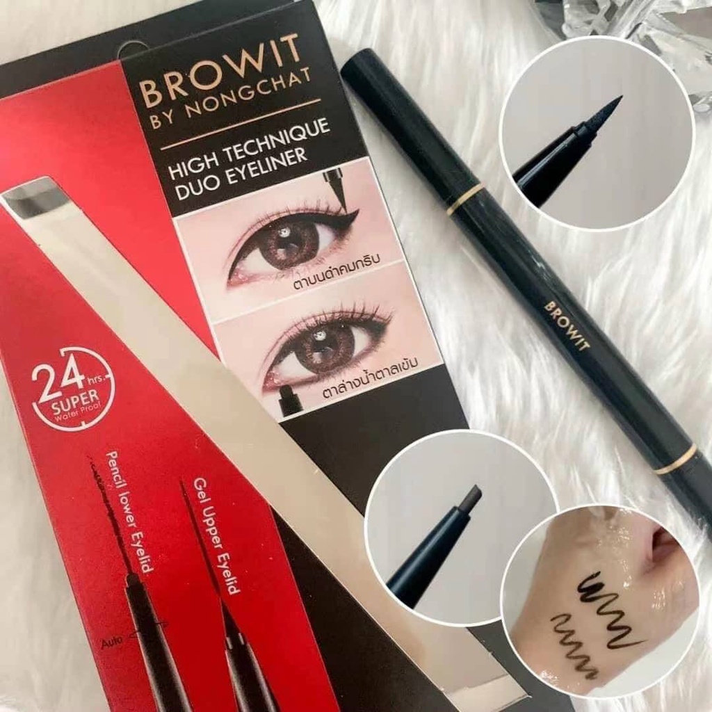 Kẻ Mắt 2 Đầu NongChat Browit High Technique Duo Eyeliner