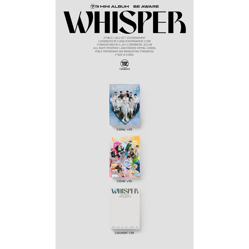 Mini album thứ 7 KPOP GOODS THE BOYZ BE AWARE