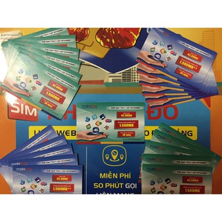 50 thẻ data 3G Mobifone loại 2,8Gb