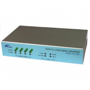 ATC-2004 Bộ chuyển đổi tín hiệu 04 cổng RS-232/422/485 sang TCP/IP (Ethernet) - Hãng ATC