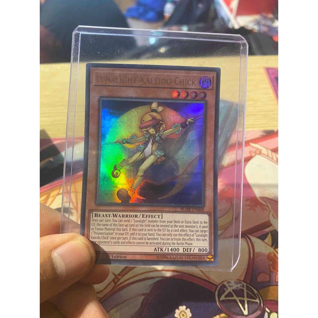 Lá bài thẻ bài Yugioh Lunalight Kaleido Chick-Ultra Rare - Tặng bọc bài nhựa bảo quản