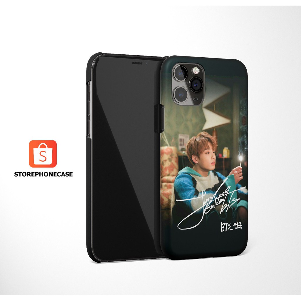 Ốp Điện Thoại Cứng In Hình Chữ Ký Bts Jungkook 2 Cho Iphone Samsung Xiaomi Vivo Oppo Realme