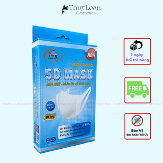 Khẩu trang 5D Mask FAMAPRO quai vải Hộp 10 cái