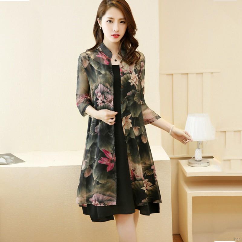 Đầm chiffon hai dây dáng suông thời trang dành cho nữ đầm hoa váy hoa nhí | BigBuy360 - bigbuy360.vn