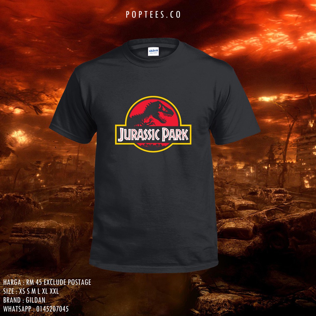 Áo Thun Nam In Hình Phim JURASSIC PARK Kinh Dị SCI FI DOCUTARY GEbjkn43JAioaj09