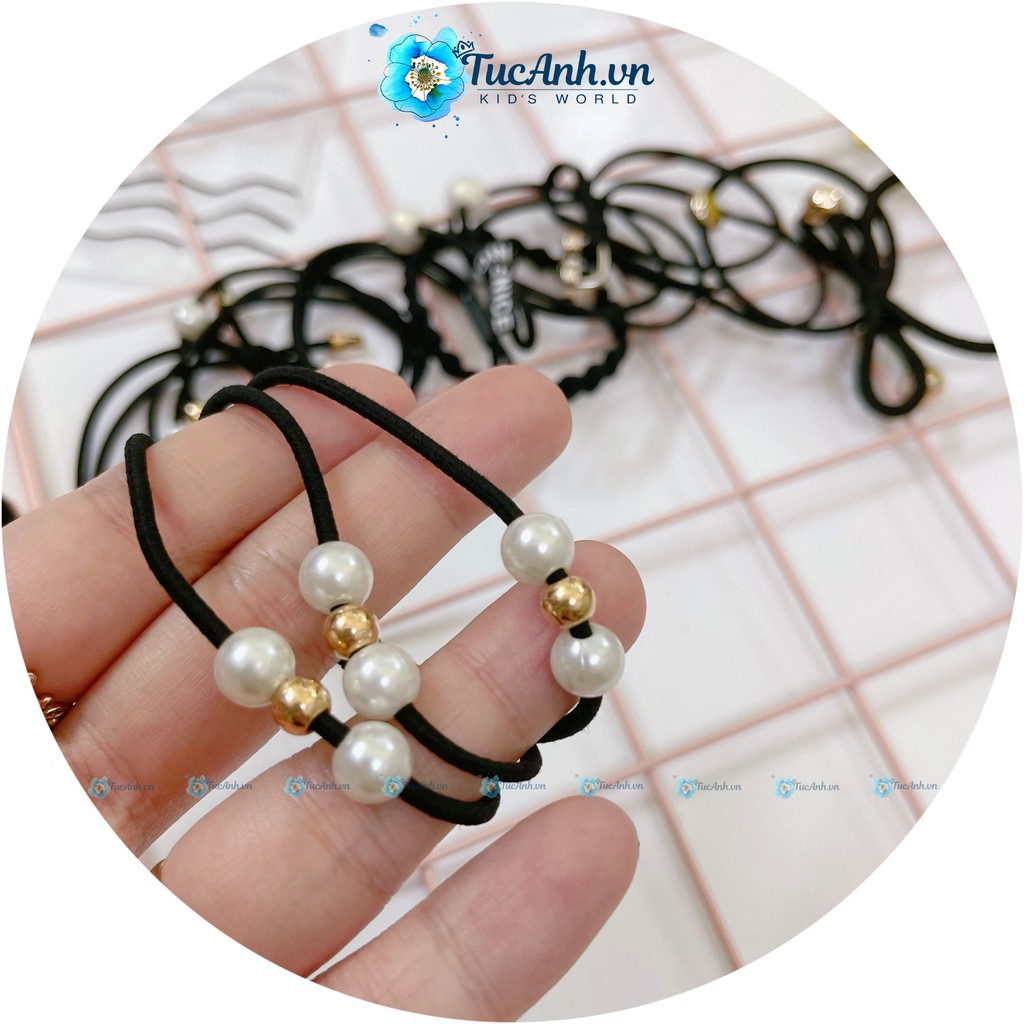 Set 8 Dây Buộc Tóc, Dây Cột Tóc Co Giãn Phong Cách Hàn Quốc - TucAnh