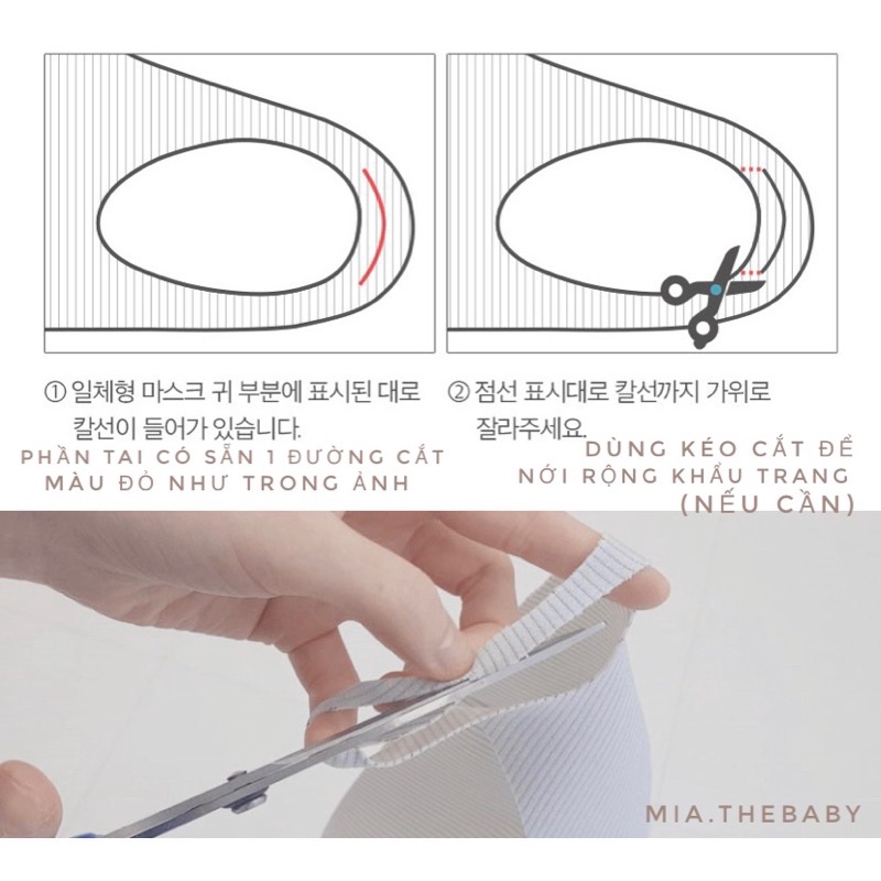 KHẨU TRANG VẢI cho em bé BEBENUVO Hàn Quốc - made in korea 🇰🇷