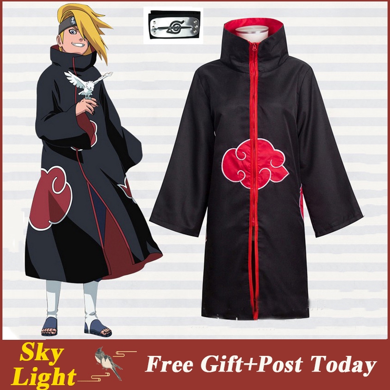 Áo choàng hóa thân Naruto Akatsuki dịp halloween NoBrand