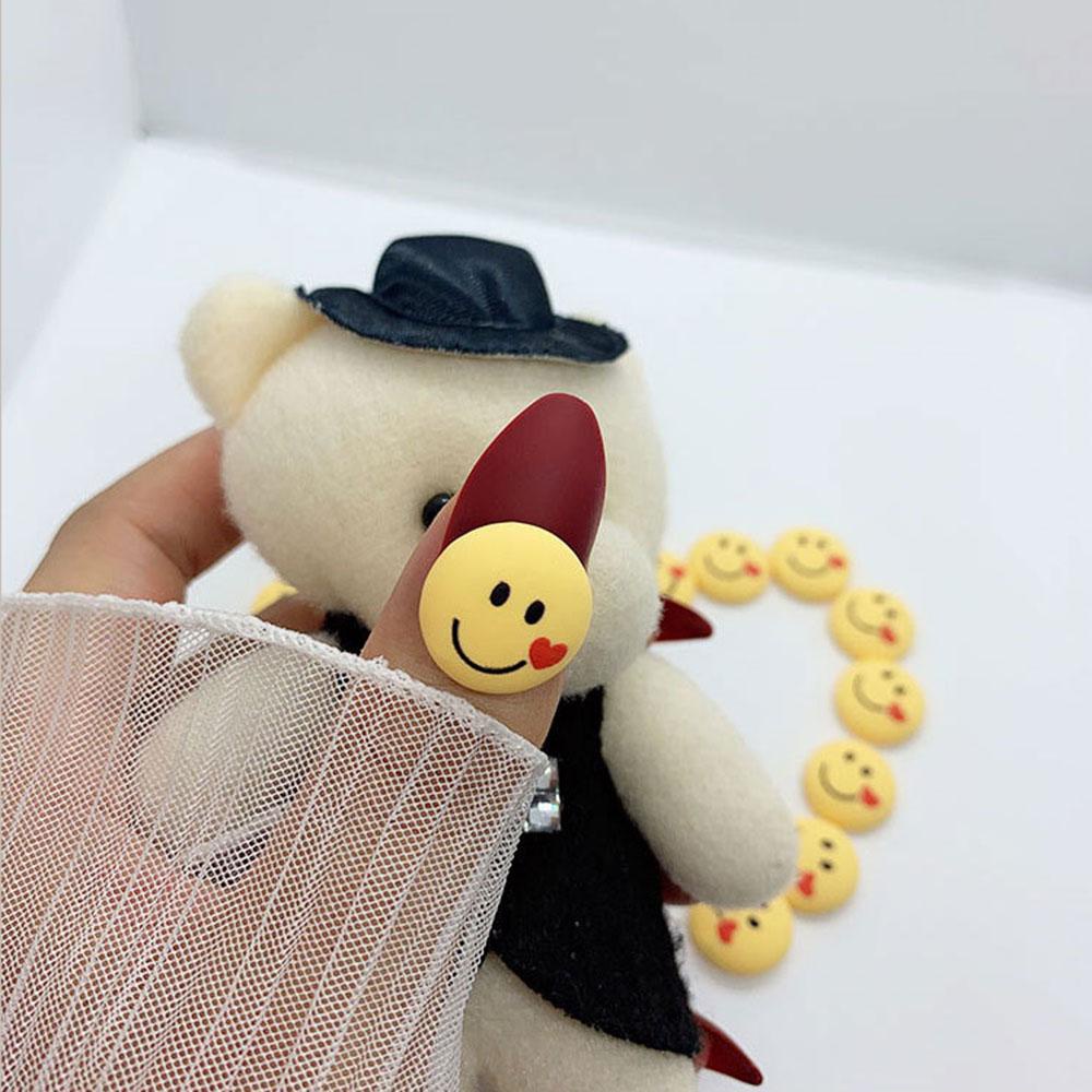 Phụ Kiện Trang Trí Móng Tay Hình Mặt Cười Dễ Thương DIY