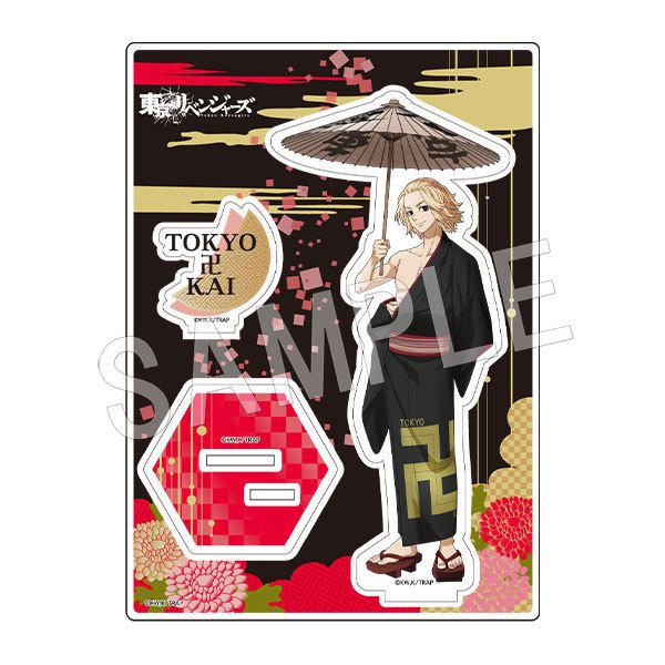 ( CẦM Ô YUKATA ) Standee Tokyo Revengers tượng acrylic anime mica chibi trang trí trưng bày mô hình