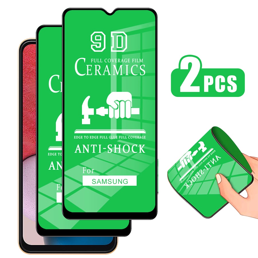 Bộ 2 [Không bao giờ vỡ] kính cường lực dẻo Full màn cho Samsung Galaxy A03 A03s A12 A13 A14 LTE A23 A24 A33 A34 A53 A54 A73 A52s 5G A72 A31 A32 A22 A02s M32 M22 M52 M53 M02s M31s F12 F02s F22 S20