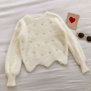 🌈ÁO LEN LÔNG THỎ ĐÍNH NGỌC❤️