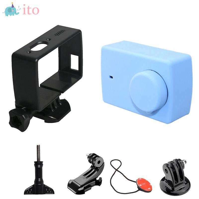 Bộ vỏ silicon cao cấp bảo vẹ cho máy quay Xiao Yi 4k 4k+YI Lite