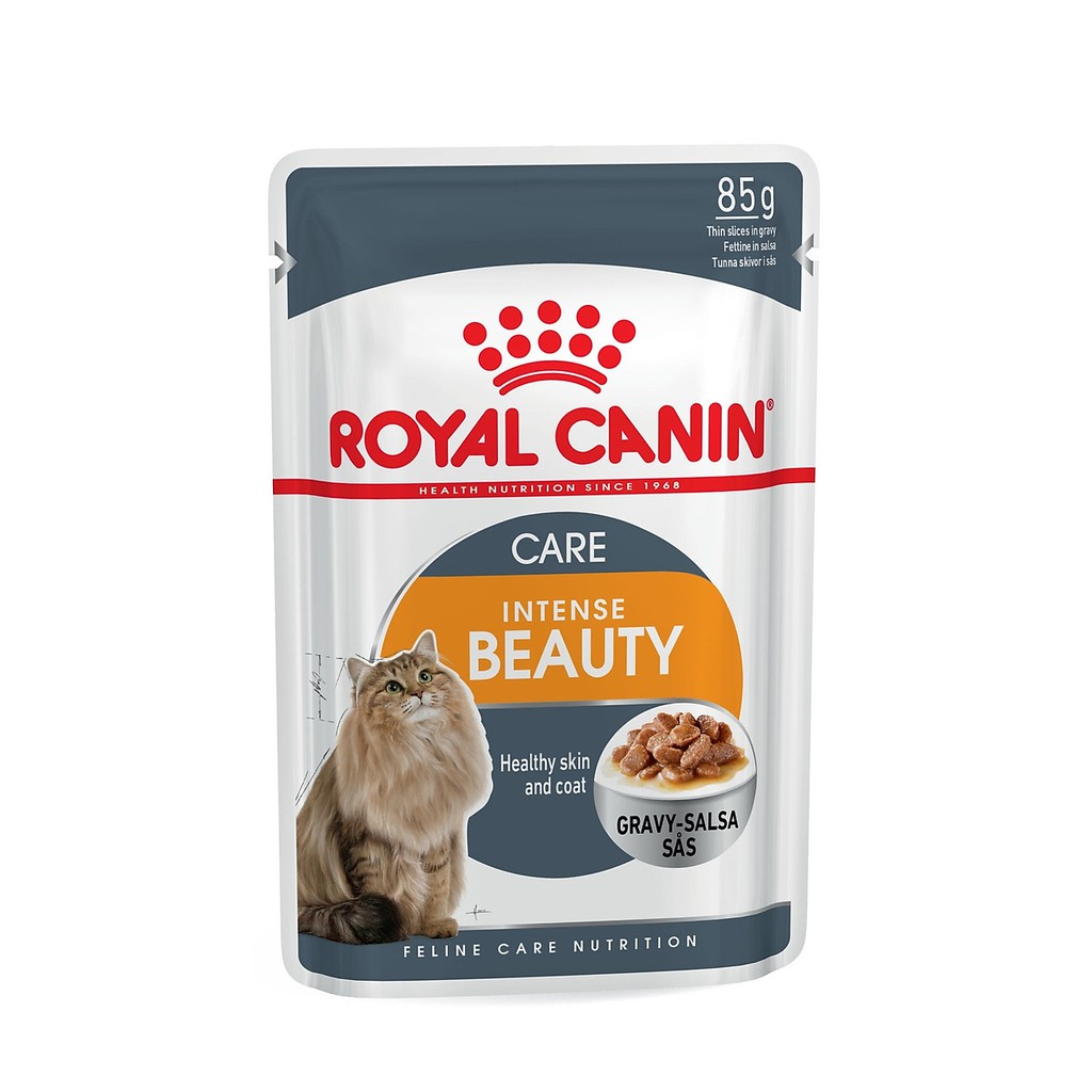 [Hộp 12 gói] Pate Royal Canin Intense Beauty Dưỡng Lông &amp; Da Cho Mèo