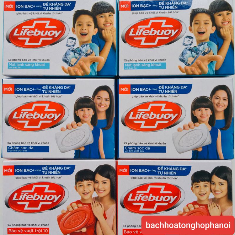 Xà phòng Lifebouy 3 loại cục  thơm sạch an toàn cho da