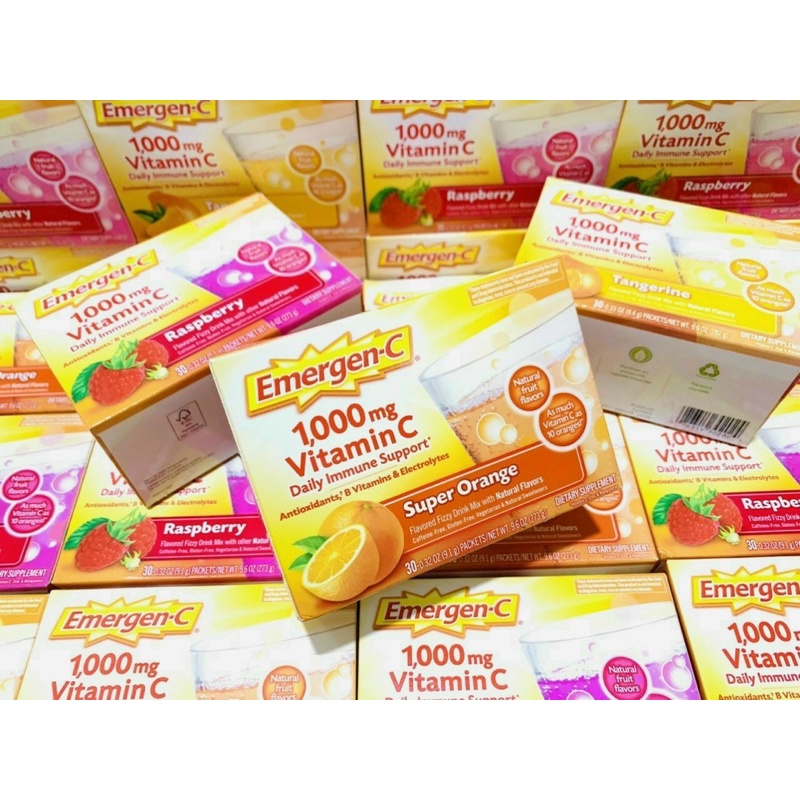 Emergen-C Super Orange Vitamin C 1000mg 30 gói