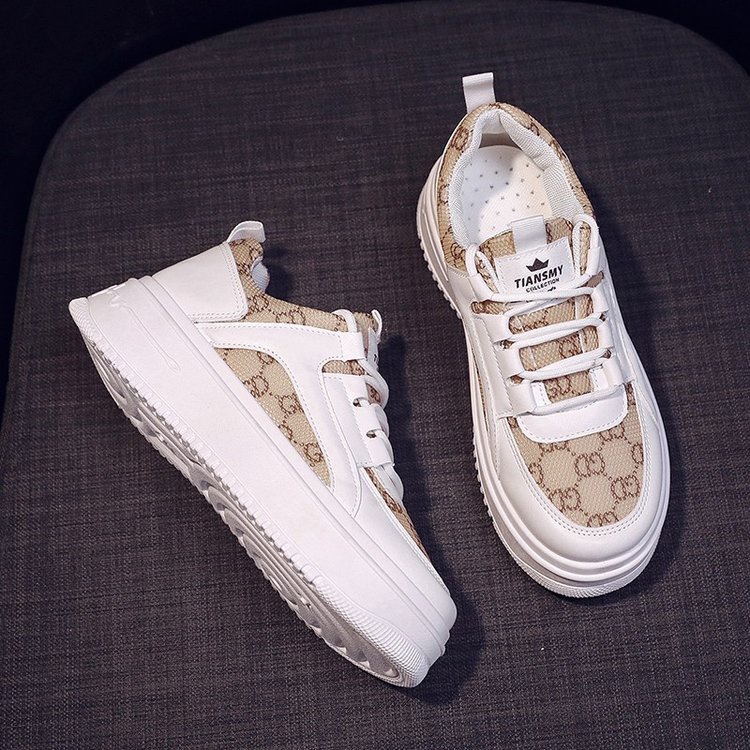 Giày thể thao nữ FREESHIP Giày sneaker đế cao họa tiết GD hot trend G 143
