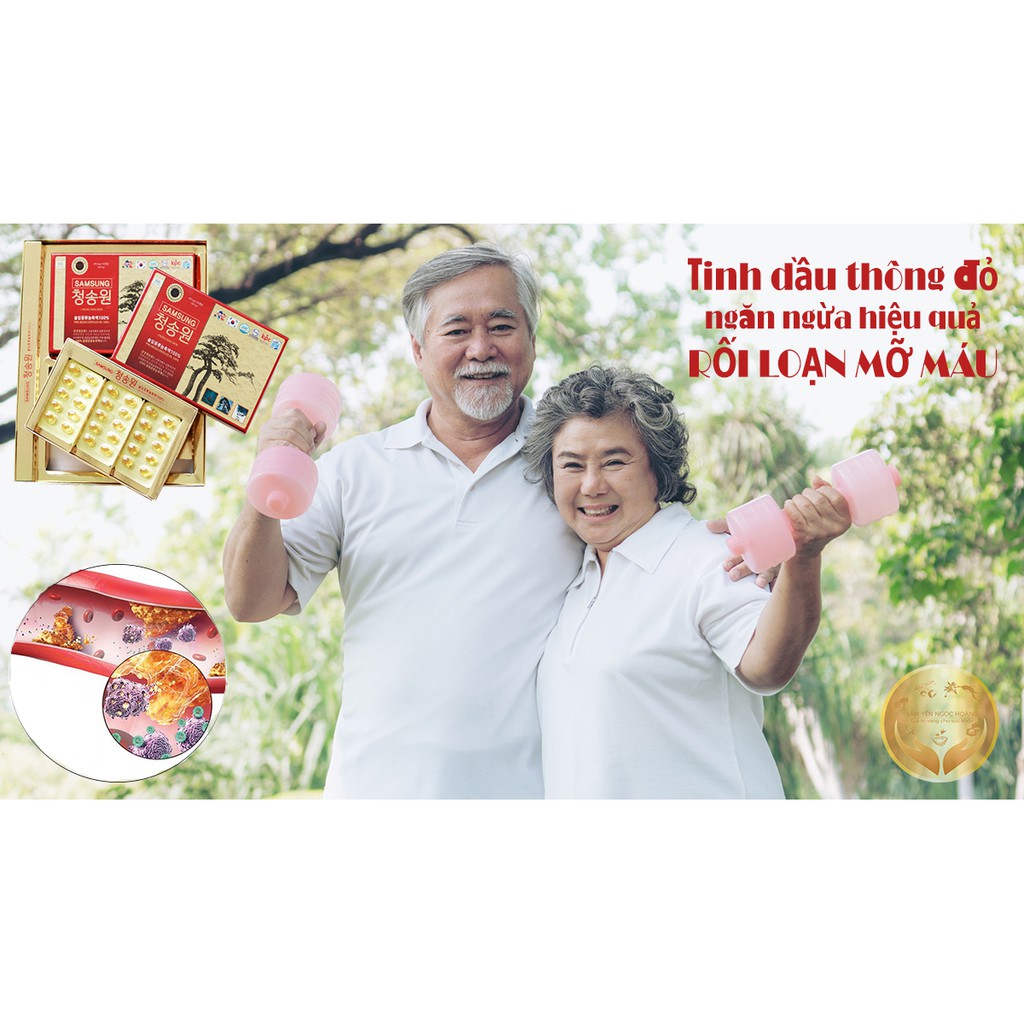 NỘI ĐỊA HÀN - TINH DẦU THÔNG ĐỎ JEONG SONG HÀN QUỐC 120 VIÊN