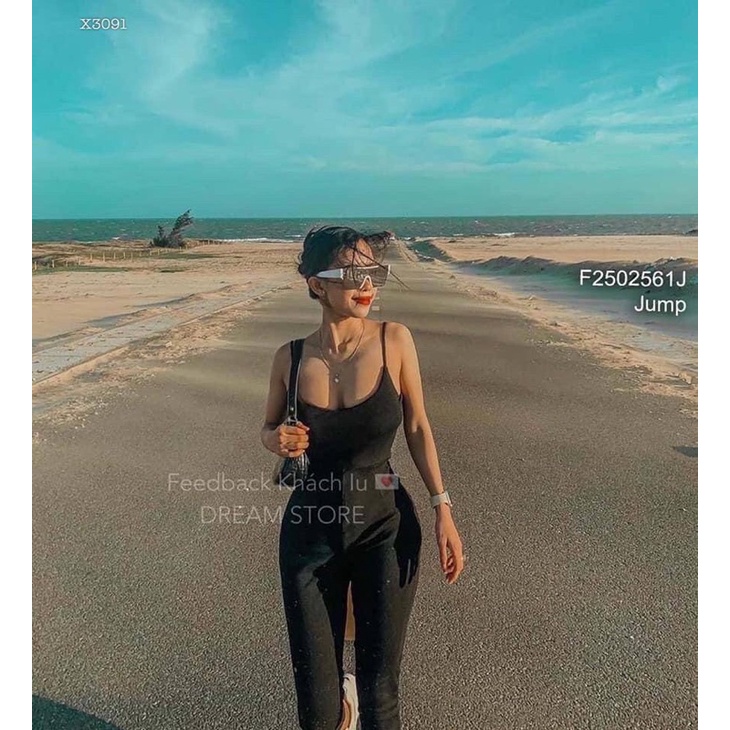 H1- Jump body dài 2 dây hở lưng, chất thun gân