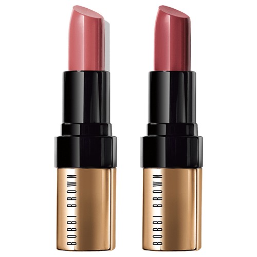 SET 2 CÂY SON mini BOBBI BROWN LUXE Luxed Up Lip Duo Berries MÀU Desert Rose & Hibiscus - CHÍNH HÃNG