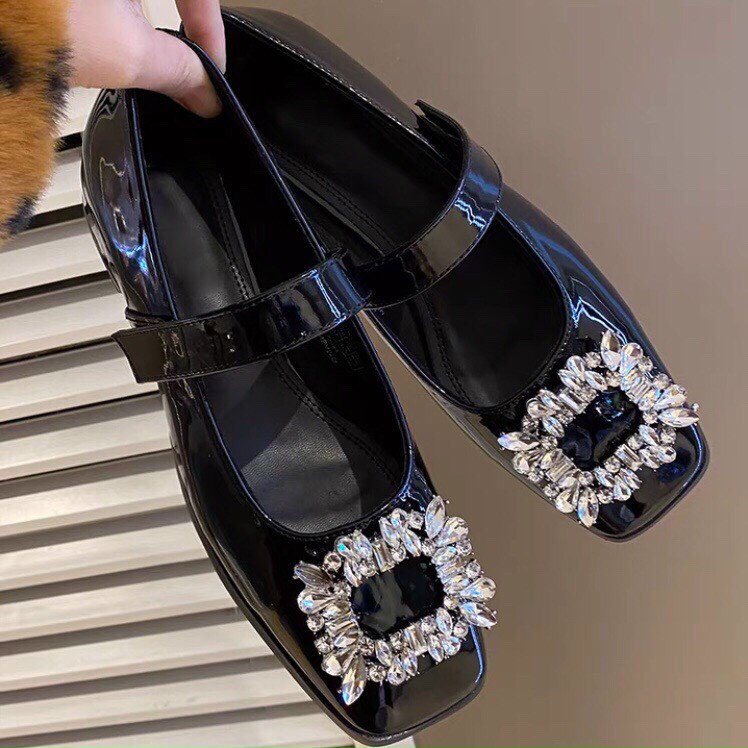 Giày Nữ và Sục Bệt Giày Sandal búp bê mũi đá to