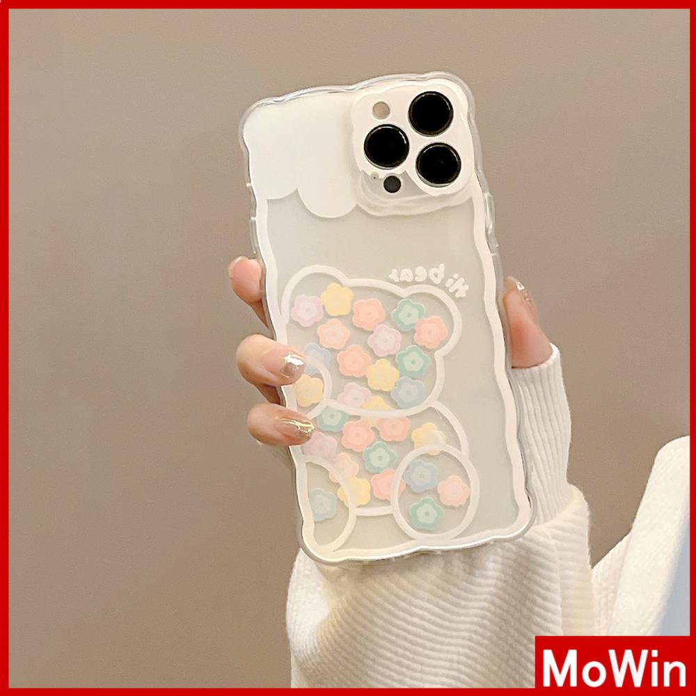 Ốp Điện Thoại Silicon Mềm Chống Trượt Chống Sốc In Hình Gấu Hoạt Hình Cho iPhone 13 Pro Max 12 Pro Max 11 7 Plus