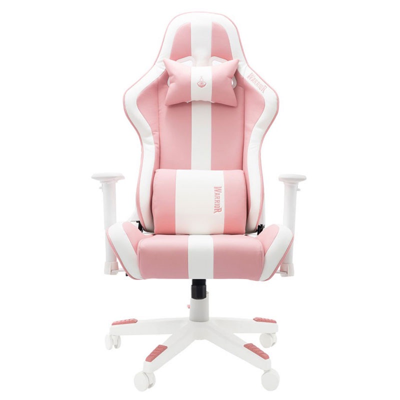 Ghế gaming Warrior Raider Series WGC206 Plus (White/Pink) (Hàng chính hãng)