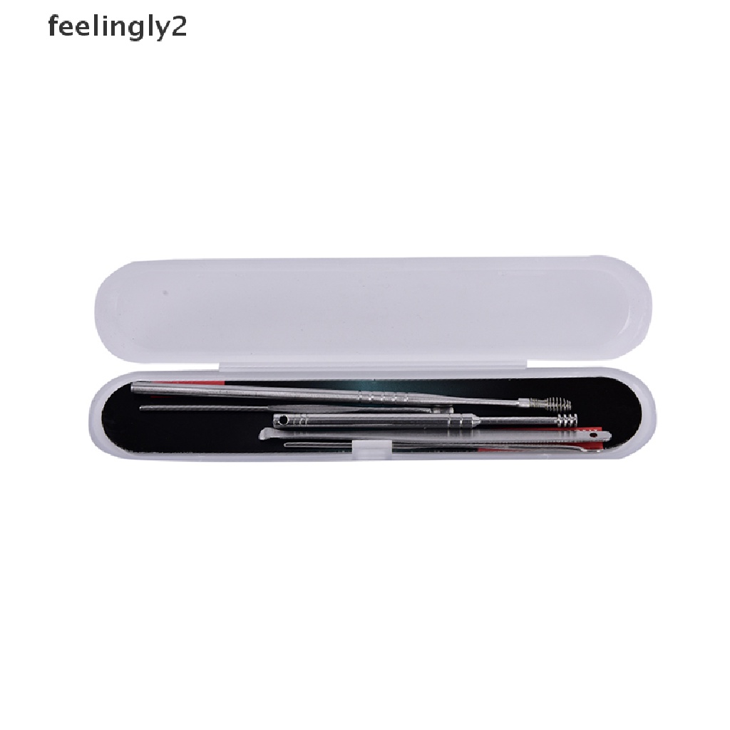 [Hàng mới về] Set 5 dụng cụ lấy ráy tai bằng thép không gỉ