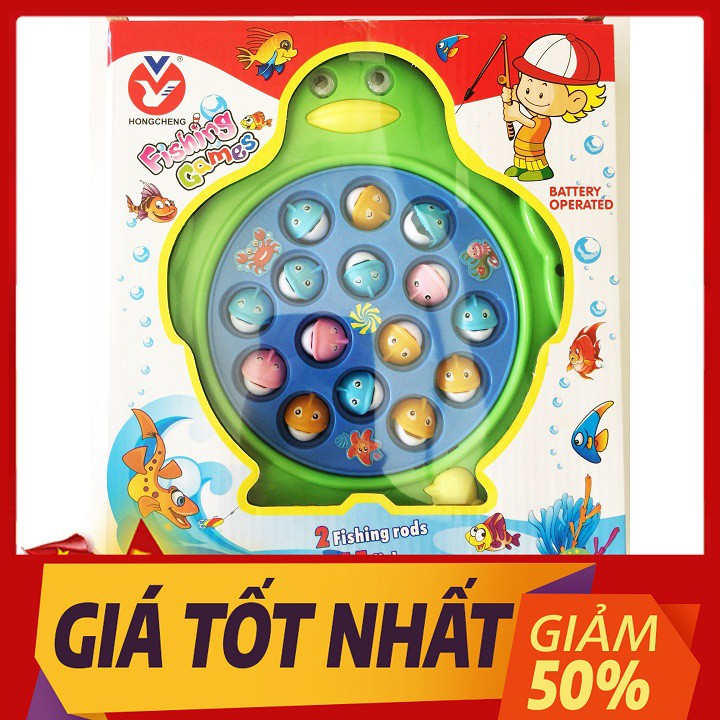 ✅FREESHIP 50K✅ Đồ Chơi Câu Cá Cho Bé Hình Chim Cánh Cụt Gồm 15 Con Cá Và 2 Cần, Chạy Pin Quay Tròn Phát Nhạc Vui Nhộn