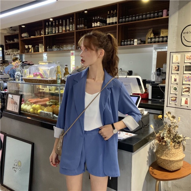 Set blazer + quần short (order ullzzang)
