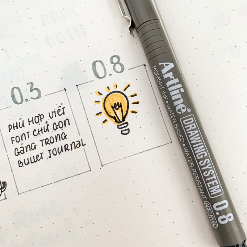 Bút Đi Nét Artline - Kháng Nước - Bullet Journal - Hidari