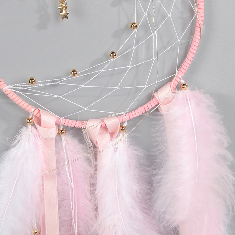 Dream catcher Hình Mặt Trăng Xinh Xắn Dùng Để Trang Trí