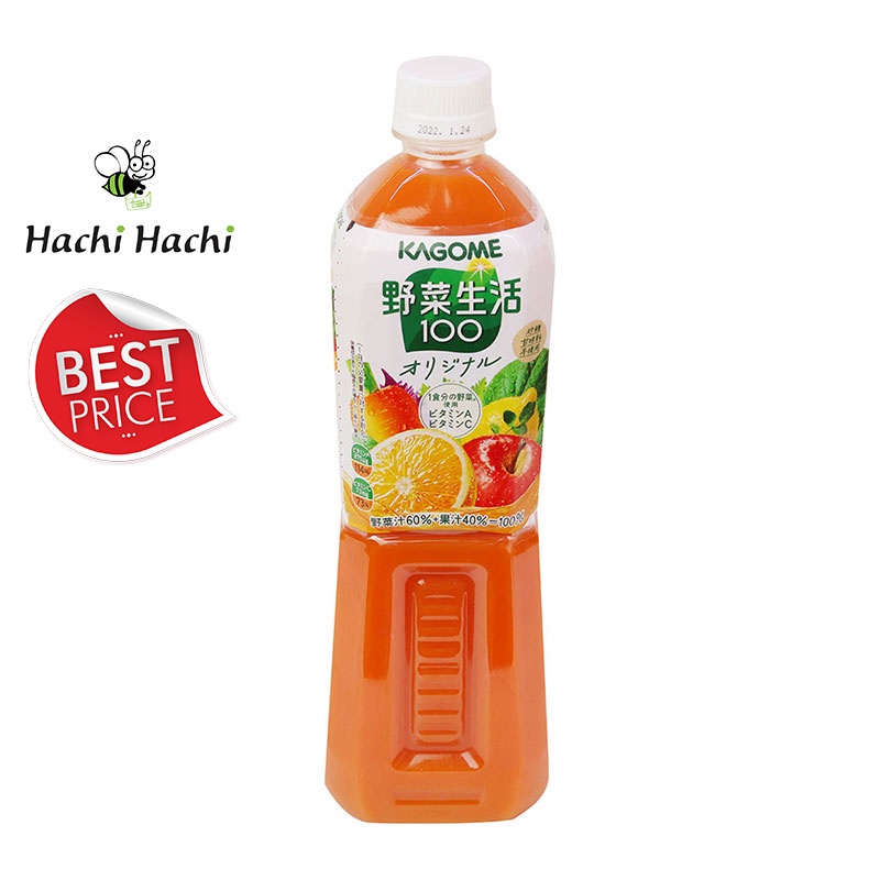 Nước ép rau củ quả nguyên chất Kagome 720ml Bổ sung Beta carotene - Hachi Hachi Japan Shop