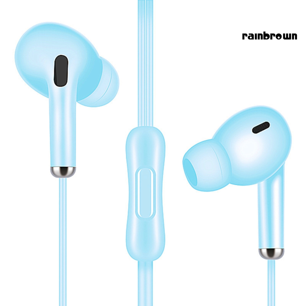 /REJ/ Universal Wired Dynamic Semi-in-ear Headset Earphone Heavy Bass Stereo Headphone