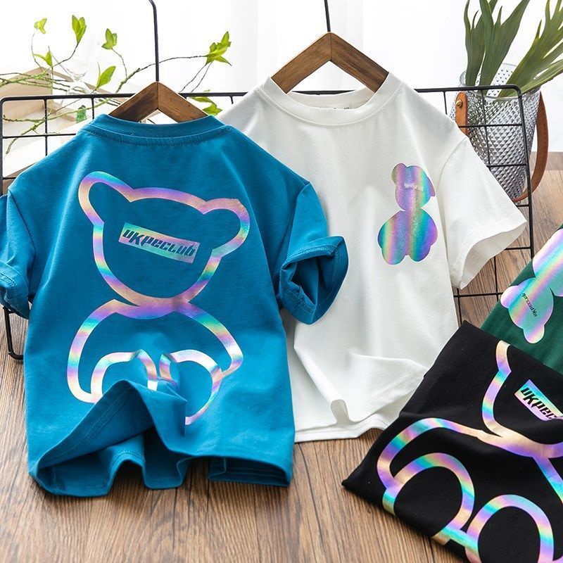 Áo Thun Cotton Tay Ngắn Thiết Kế Mới Thời Trang Xuân Hè Dành Cho Bé