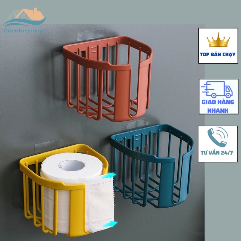 GIÁ ĐỂ GIẤY VỆ SINH MẪU MỚI DÁN TƯỜNG KIỂU DÁNG ĐƠN GIẢN