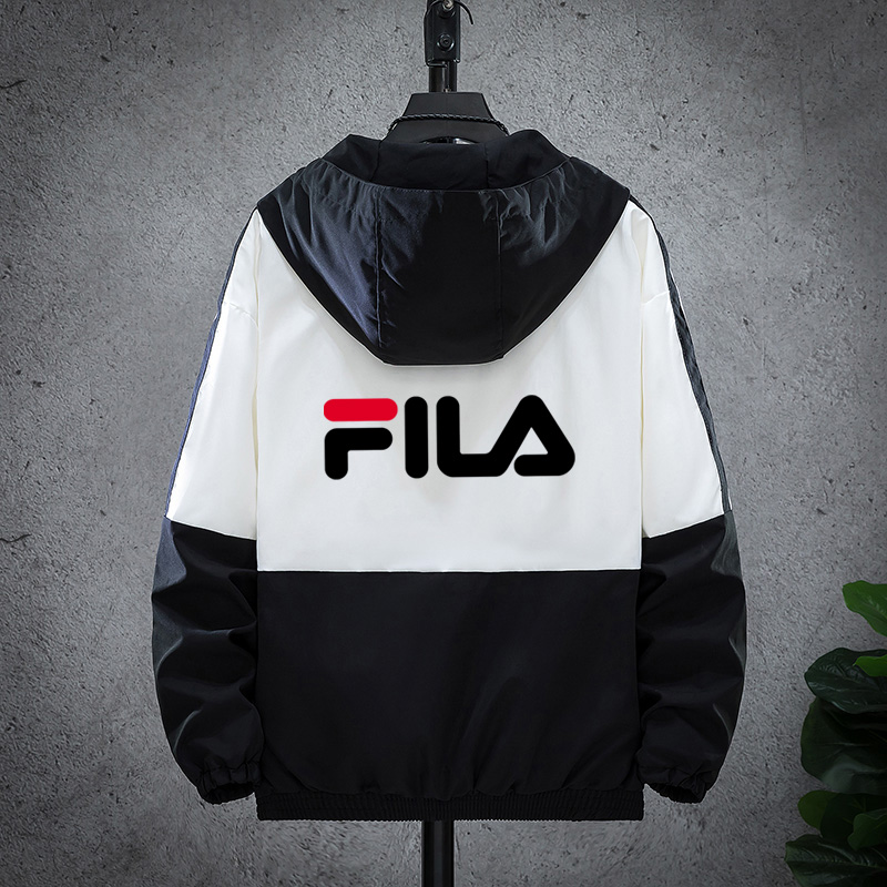 Fila Áo Khoác Có Mũ Trùm Chống Gió Chống Thấm Nước Trọng Lượng Nhẹ Thời Trang Cho Nam Nữ