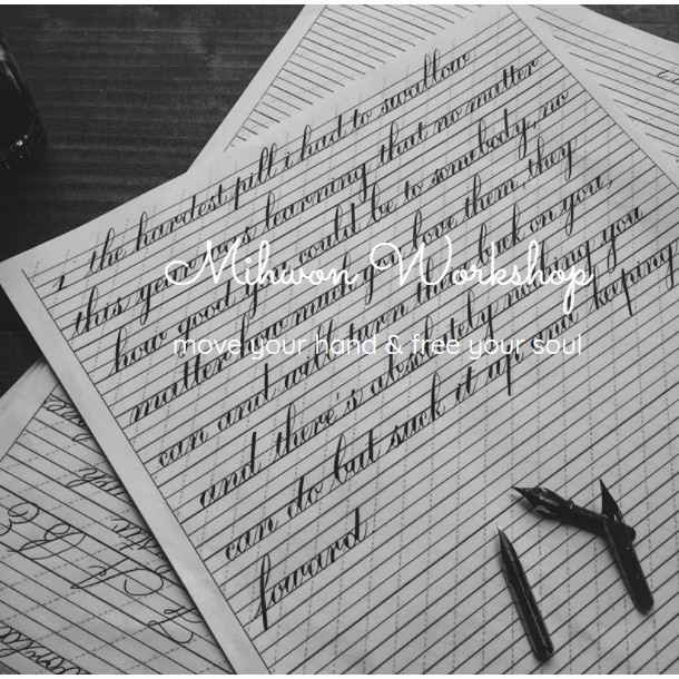 150 TỜ - Combo 11 tập giấy luyện chữ CALLIGRAPHY - BRUSH LETTERING (bút lông) cho người mới học size A4 A5