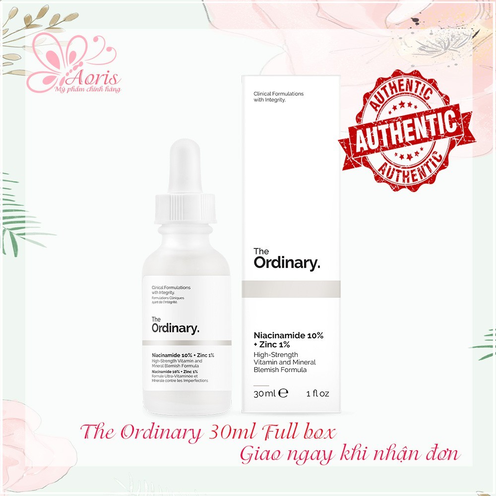 [Giá Hỗ Trợ Covid] Tinh chất Niacinamide 10% + Zinc 1% - The Ordinary 30ml - 60ml