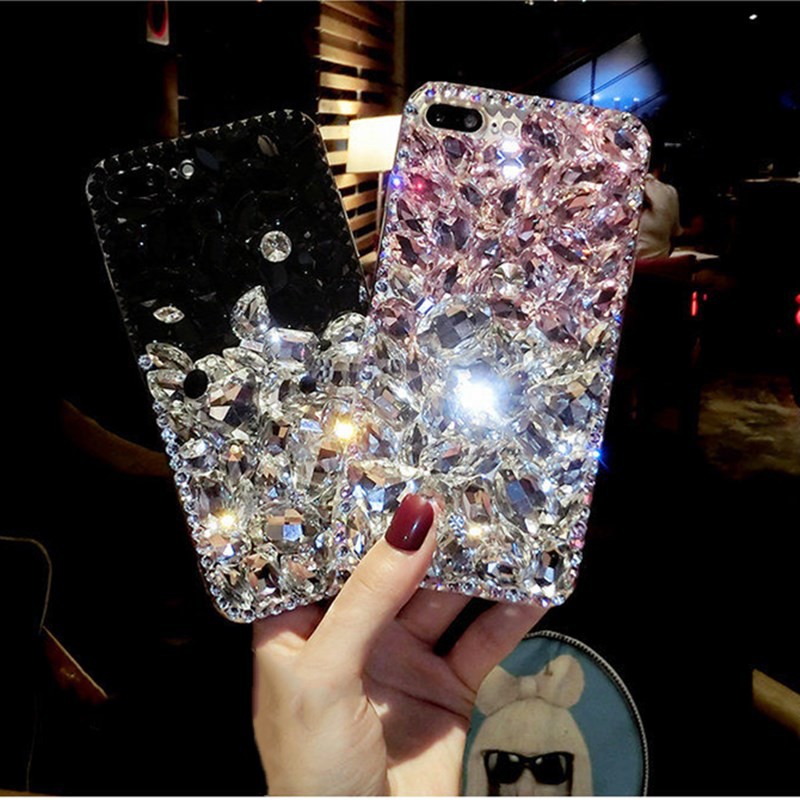 Ốp Điện Thoại Đính Đá Giả Lấp Lánh Cho Samsung Galaxy A03 A03S A13 A23 A33 A53 A73 A02S A31 A51 A71 A50 A30S A50S