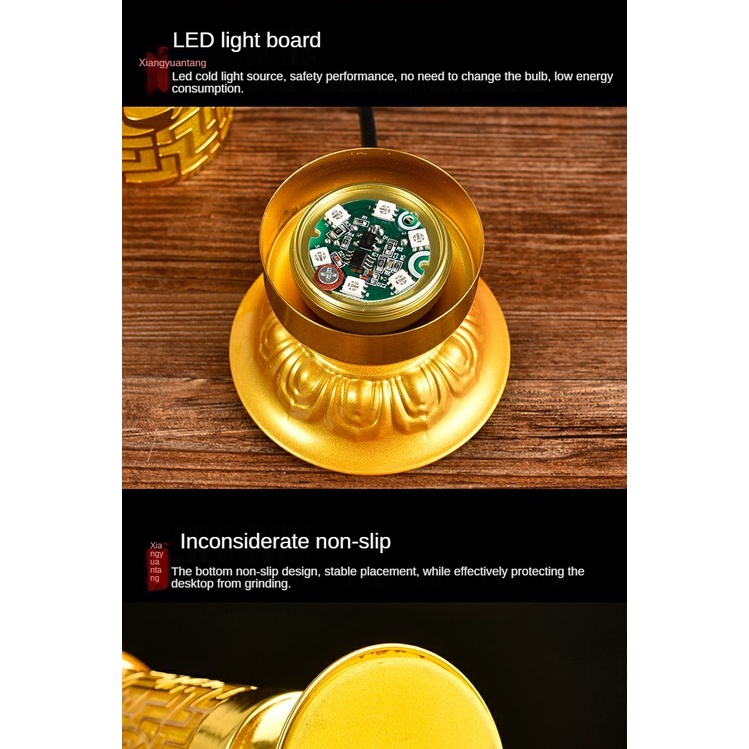 Đèn LED Fortuna Quan Công điểm nguồn cung cấp điện cho Phật thờ Thần Changming